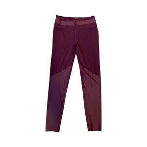 Sweaty Betty Burgundy Power Leggings Size Small